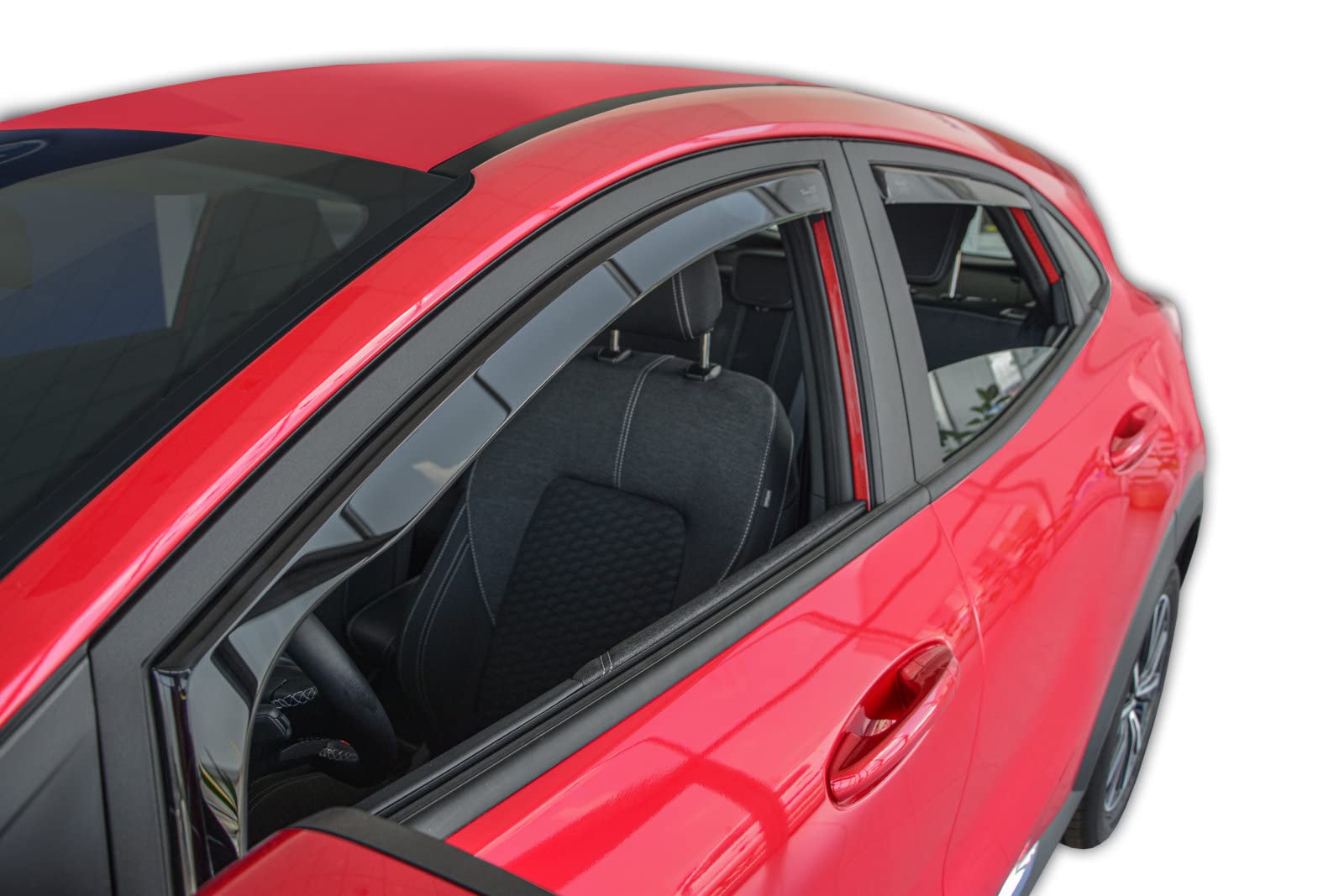 Deflettori D'aria HEKO Per Ford C-Max 2010-2019 | Set 4 Pezzi | Nero Fum&egrave; | Antipioggia E Antivento