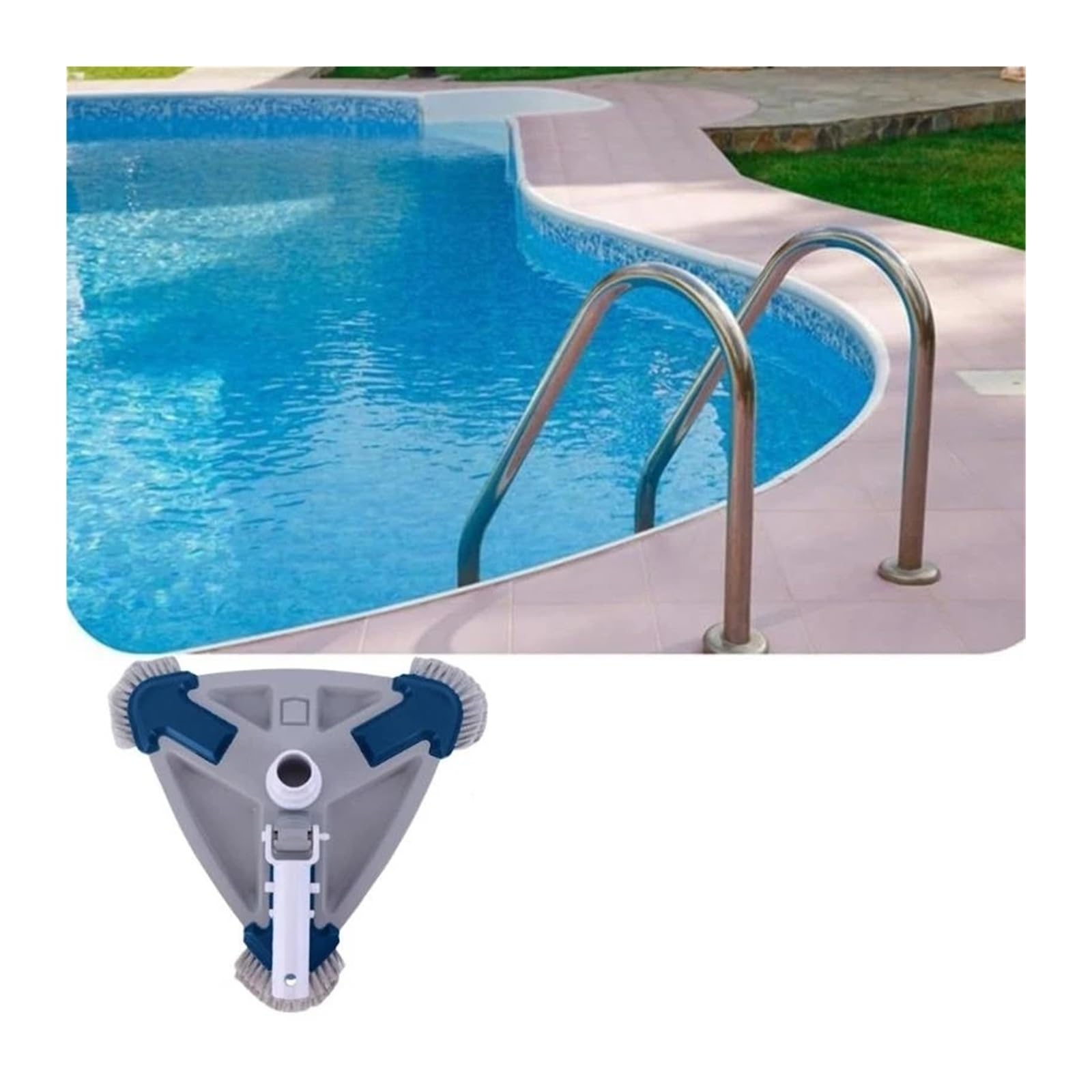 Dreieckiger Pool-Saugerkopf For Die Professionelle Reinigung Von Pools Mit Dichten, Weichen Borsten