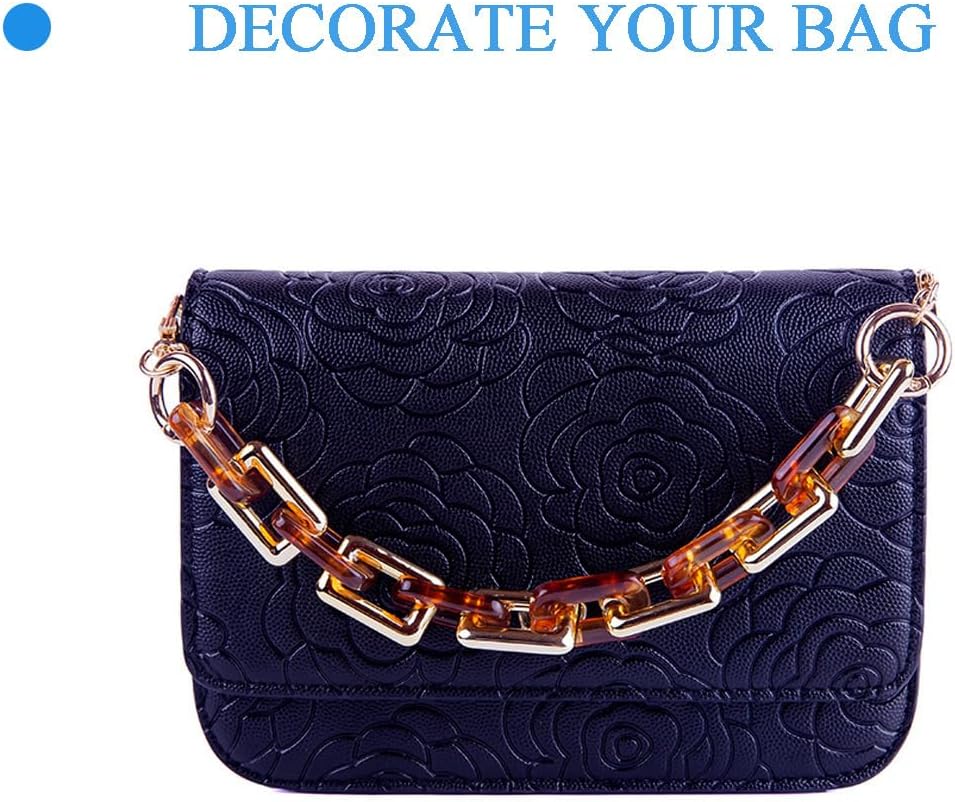 Acrylic Resin Chain Purse Strap 23.6IN Purse Transparent Chain DIY BagChain Gift for Office,Travel & DIY Creator - Image 5