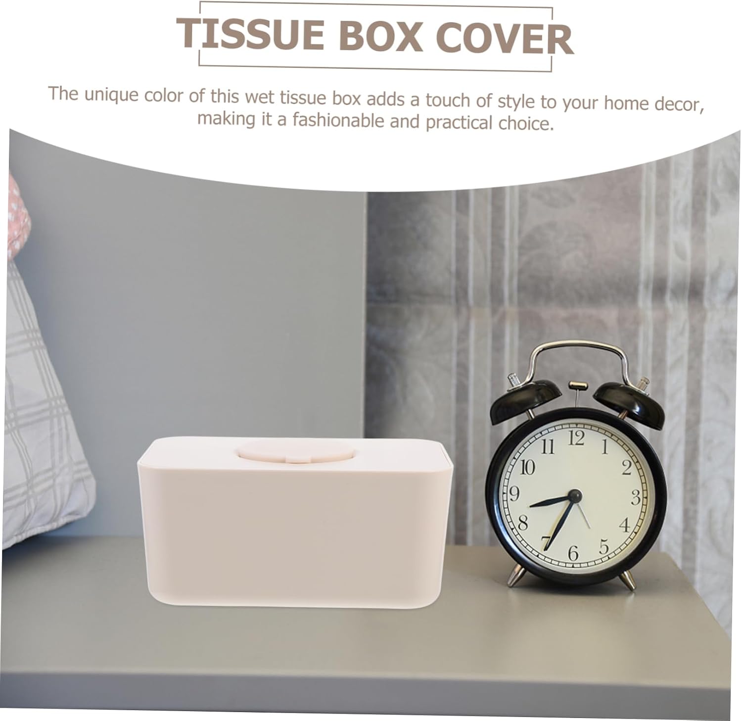 Stylish Silicone Wet Wipes Dispenser for Home Office and Car Large Capacity Tissue Box Holder with Lid Keeps Tissues Moist and Organized for Everyday Use Beige Color