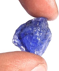 Amazon.co.jp: GEMHUB 15.20カラット 天然未加工保護認定ラフブルー