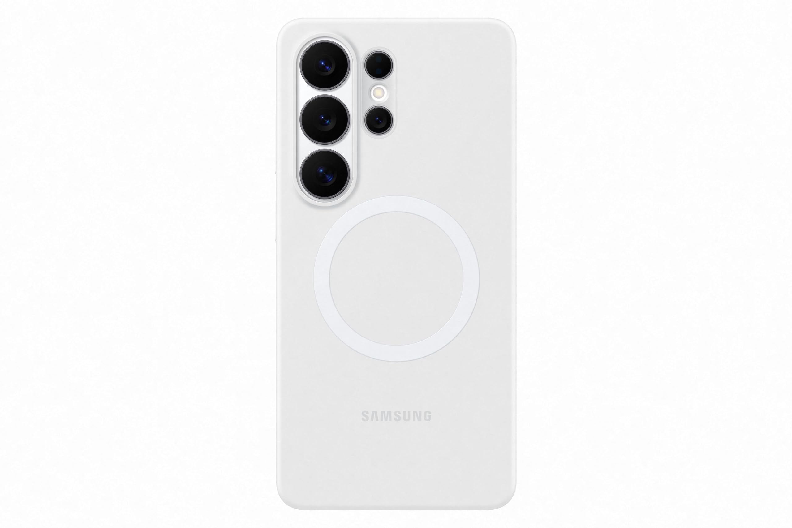 Samsung Silicone Magnet Case EF-ES948 für das Galaxy S26 Ultra, White | schlanke Smartphone Hülle, Handy-Hülle mit Magnetring zur Anbringung von Zubehör, Schutz Case, stoßfest, dünn und griffig
