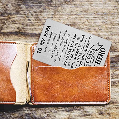 Papa Fathers Day Wallet Card Gifts, Papa Gift Cards from Grandchildren Granddaughter, Papa birthday Christmas Ideas - Image 5