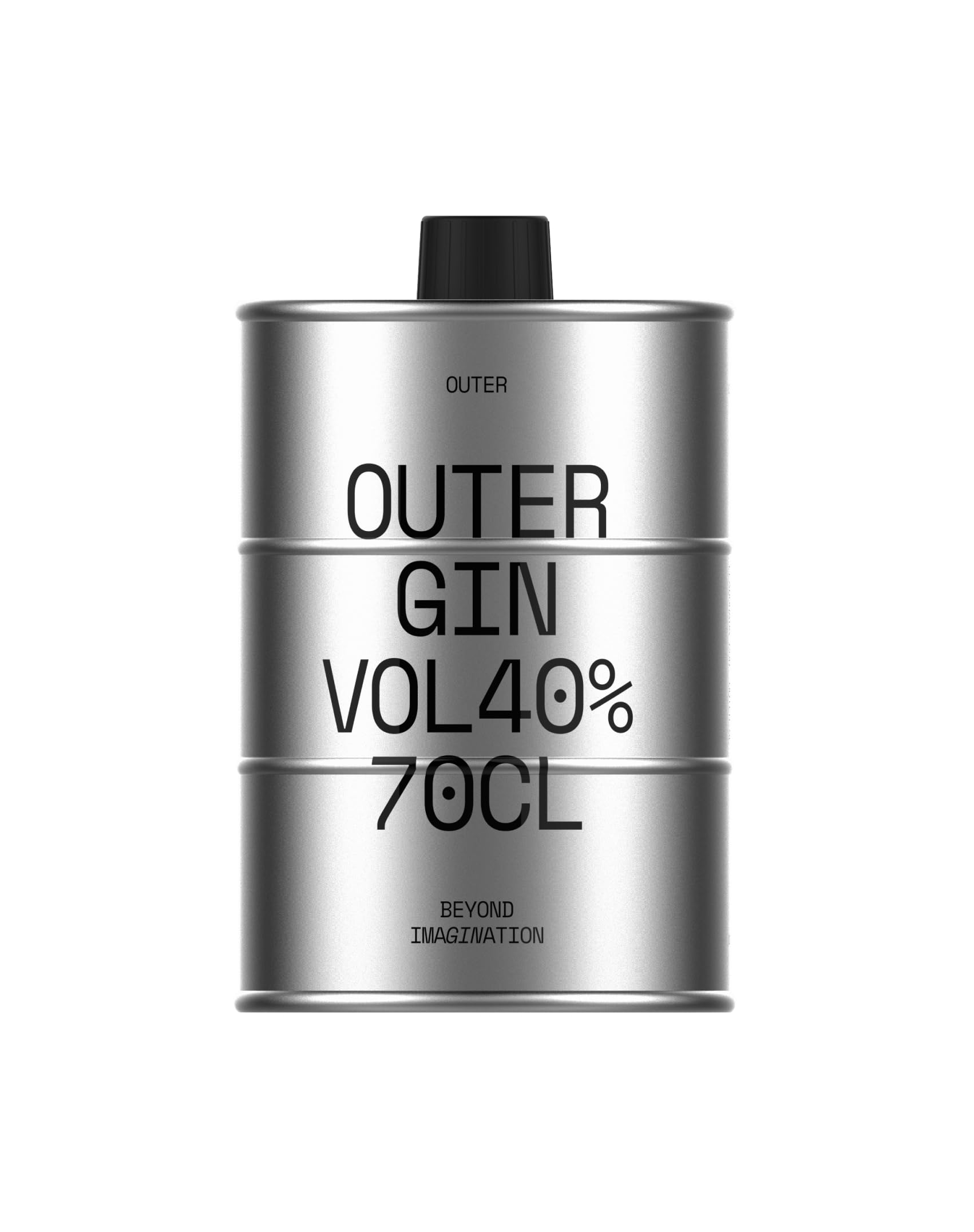 Outer Gin – Ginebra Premium Futurista 70cl 40% Vol, Edición Exclusiva, Suave y Equilibrada, Regalo Ideal para Cumpleaños, Celebraciones Especiales, Gin Tonic y Cócteles