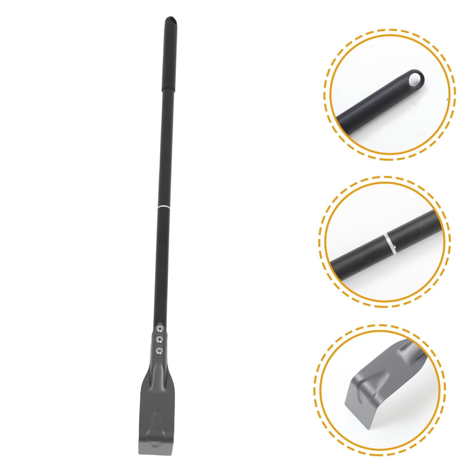 JECOMPRIS Portable Grill Cleaning Kit BBQ Ash Tool Oven Scraper Spatula Coal Scraper Long Aluminum Handle