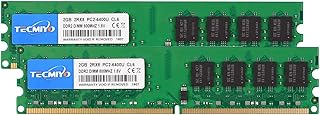 TECMIYO DDR2 800MHz Udimm Ram 4GB Kit (2x2GB) PC2-6400U Non ECC Unbuffered 1.8V CL6 2RX8 Dual Rank 240 Pin Udimm Desktop Memory Ram Module