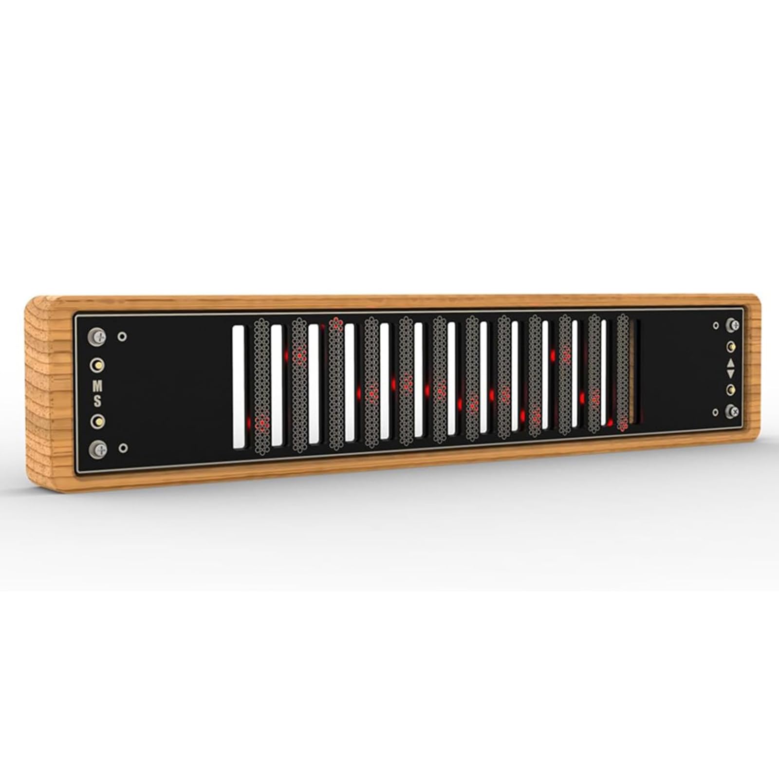 Musikspektrum-Display, RGB-Rhythmus-Visualizer mit 12 Nixie-Röhren, Massivholzsockel für Zuhause, Studio, Gaming, mehrere Farbmodi