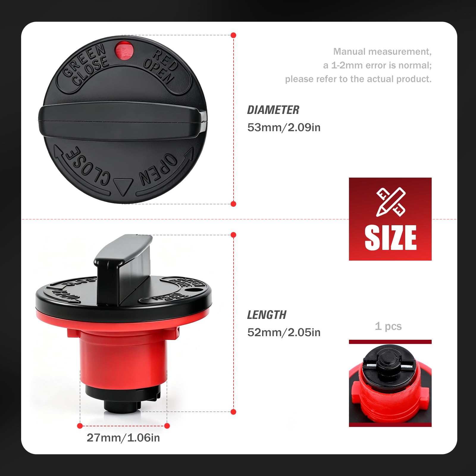 Amazon.com: Mokuo Motorcycle Fuel Tank Gas Cap for Yamaha NMAX 155