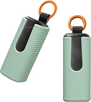 kwmobile Case Compatible with Skullcandy Dime Evo Case - Silicone Cover Holder for Earbuds - Green