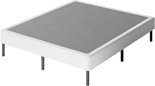 VTWAZAST Somier metálico de 14 pulgadas, patas incluidas, base de colchón resistente, fácil montaje
