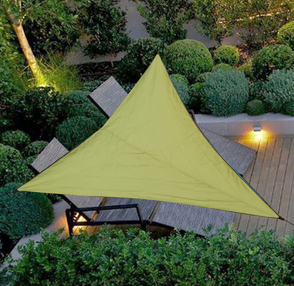phsmoo 9'8X 9'8 x 9'8 Triangle Sun Shade Sail Sun Shade Sail Rectangle Canopy Block for Outdoor Patio Garden