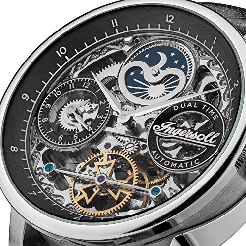 Ingersoll The Jazz 42 mm Automatik Herrenuhr mit Lederarmband