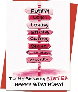 Sister Birthday Card Image
