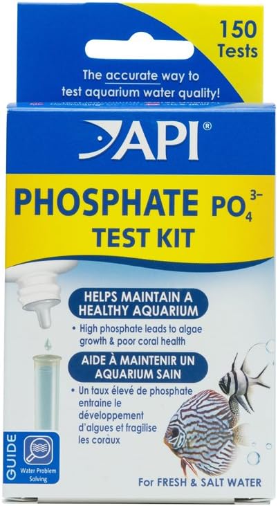 API Phosphate PO4 Freshwater & Saltwater Aquarium Test Kit 150 Count