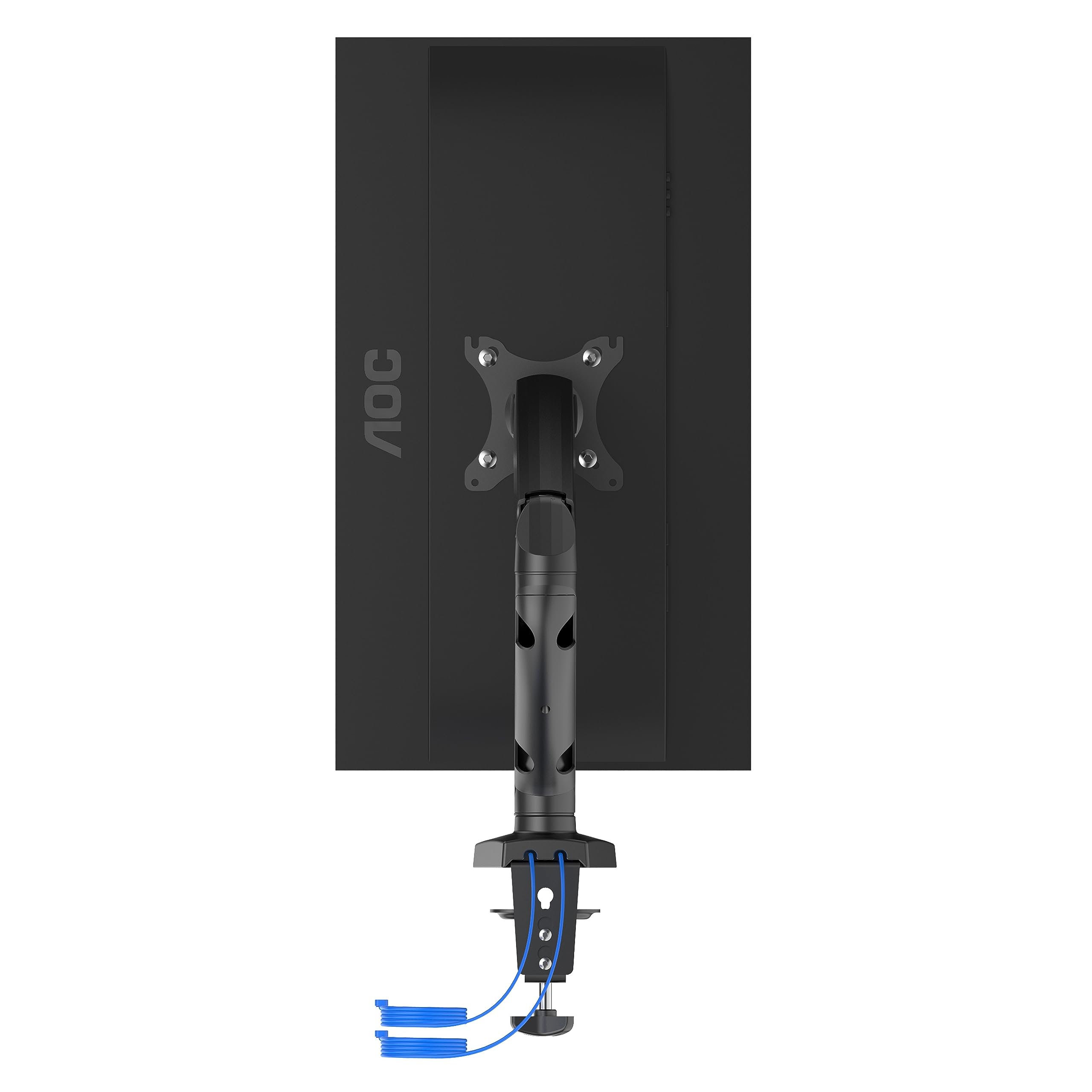 AOC AS110DX Supporto Monitor PC, USB HUB, Single