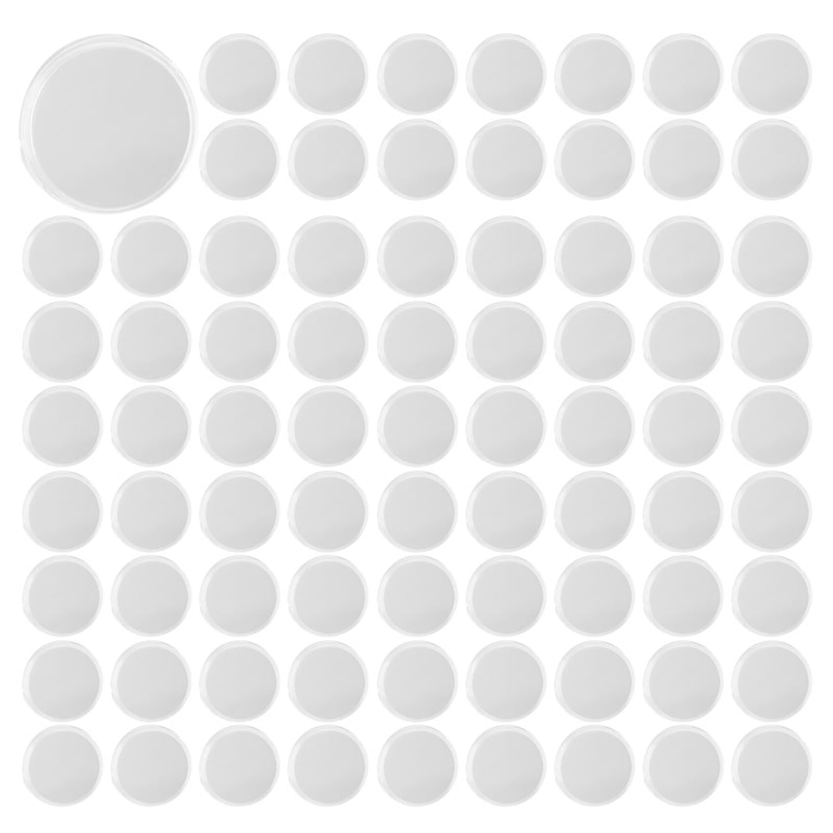 Hndhbfgrt 600Pcs 21mm Round Clear Plastic Coin Holder Capsules Box Storage Clear Round Display Cases Coin Holders