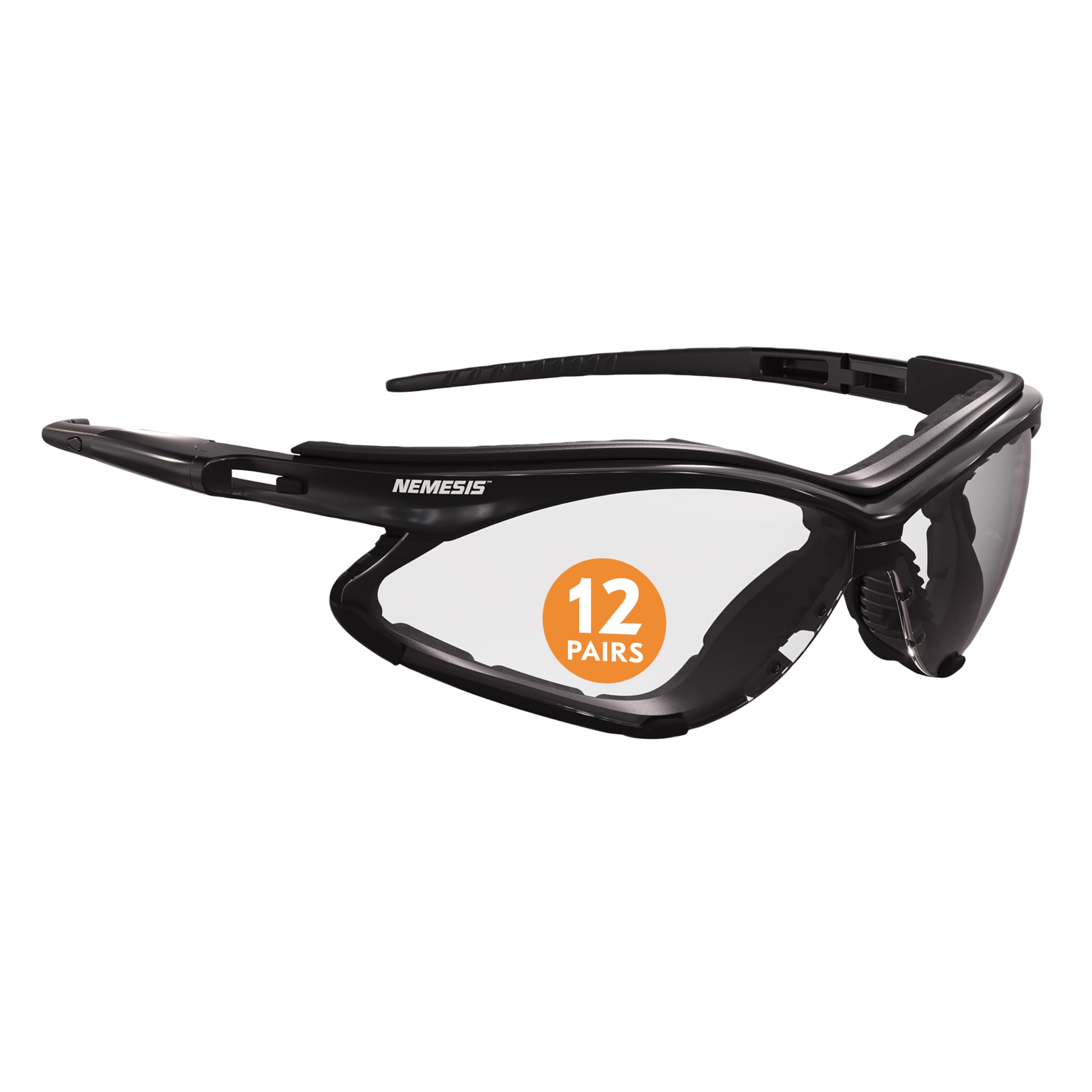 KleenGuard™ V30 Nemesis™ Foam Safety Glasses (65335), Clear Lenses