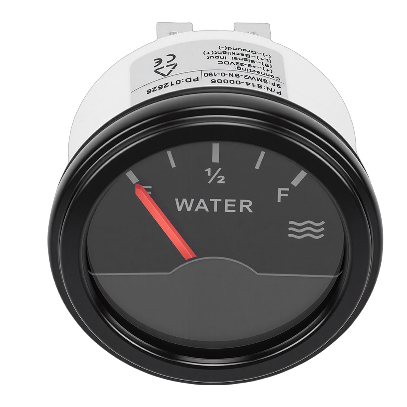 Tankanzeige, 52 Mm Wasserdichter Zeiger, Wasserstandsanzeige für Yachten, Boote, Generatoren, Busse, Verfügbarer Spannungsbereich