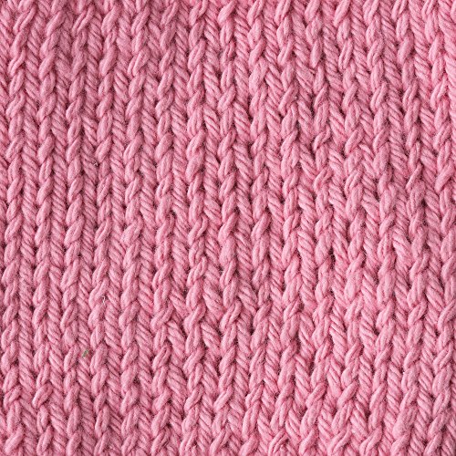 Image of Lily Sugar 'N Cream Super Size Solid Yarn, 4oz, Gauge 4 Medium, 100% Cotton - Rose Pink - Machine Wash & Dry