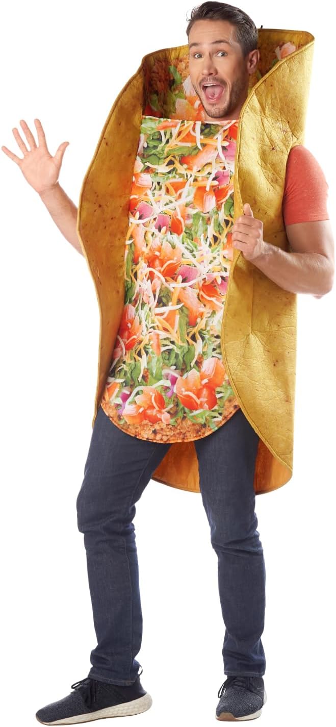 Seasons Taco Costume for Adults, Mexican Food Halloween Costumes for Men and Women, One Size - Image 5