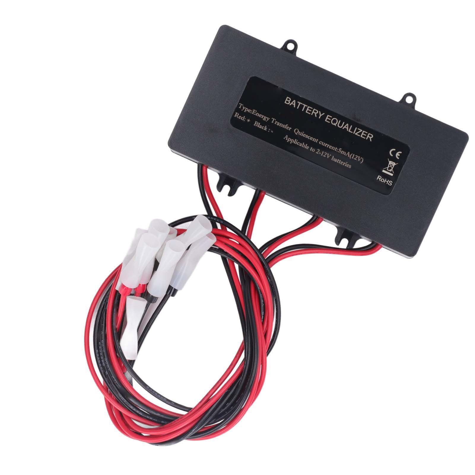Equalizzatore e bilanciatore da 48 V per quattro batterie da 12 V - Corrente di compensazione massima 10 A con protezione da inversione di polarità e disconnessione a bassa