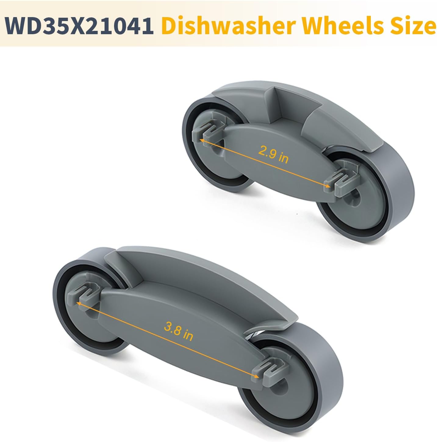 Allstare WD35X21041 Dishwasher Lower Rack Wheels Replacement Parts for GE Dishwasher Parts Profile Cafe Triton XL Dishwashers Bottom Rack Wheel GE Lower Dishrack Assembly Wheels Dishrack Rollers 4 Pcs