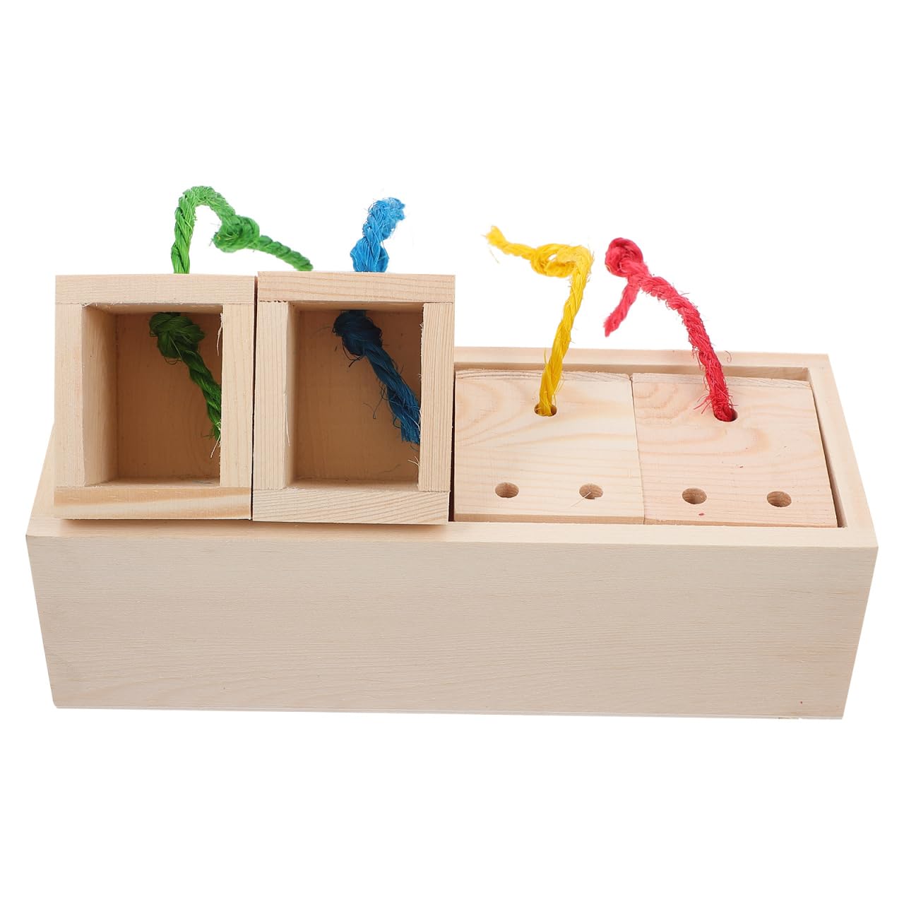 VICASKY Foraging Box Toys for Pet Birds Hanging Chew Toy Reduces Stress and Encourages Natural Play in Birdcages
