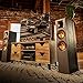 Klipsch R-620F Floorstanding Speaker with Tractrix Horn Technology | Live Concert-Going Experience in Your Living Room, Ebony