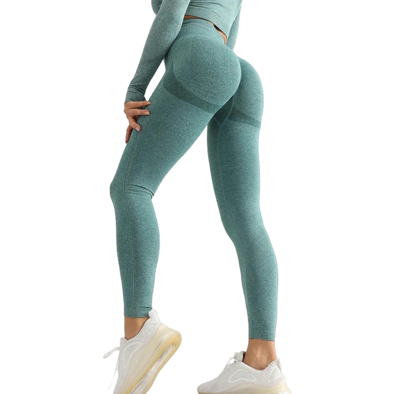 Legginsy dla kobiet UK fitness damskie legginsy sportowe wysoka talia elastyczne solidne legginsy do jogi siłownia legginsy treningowe spodnie damskie-fioletowe-L