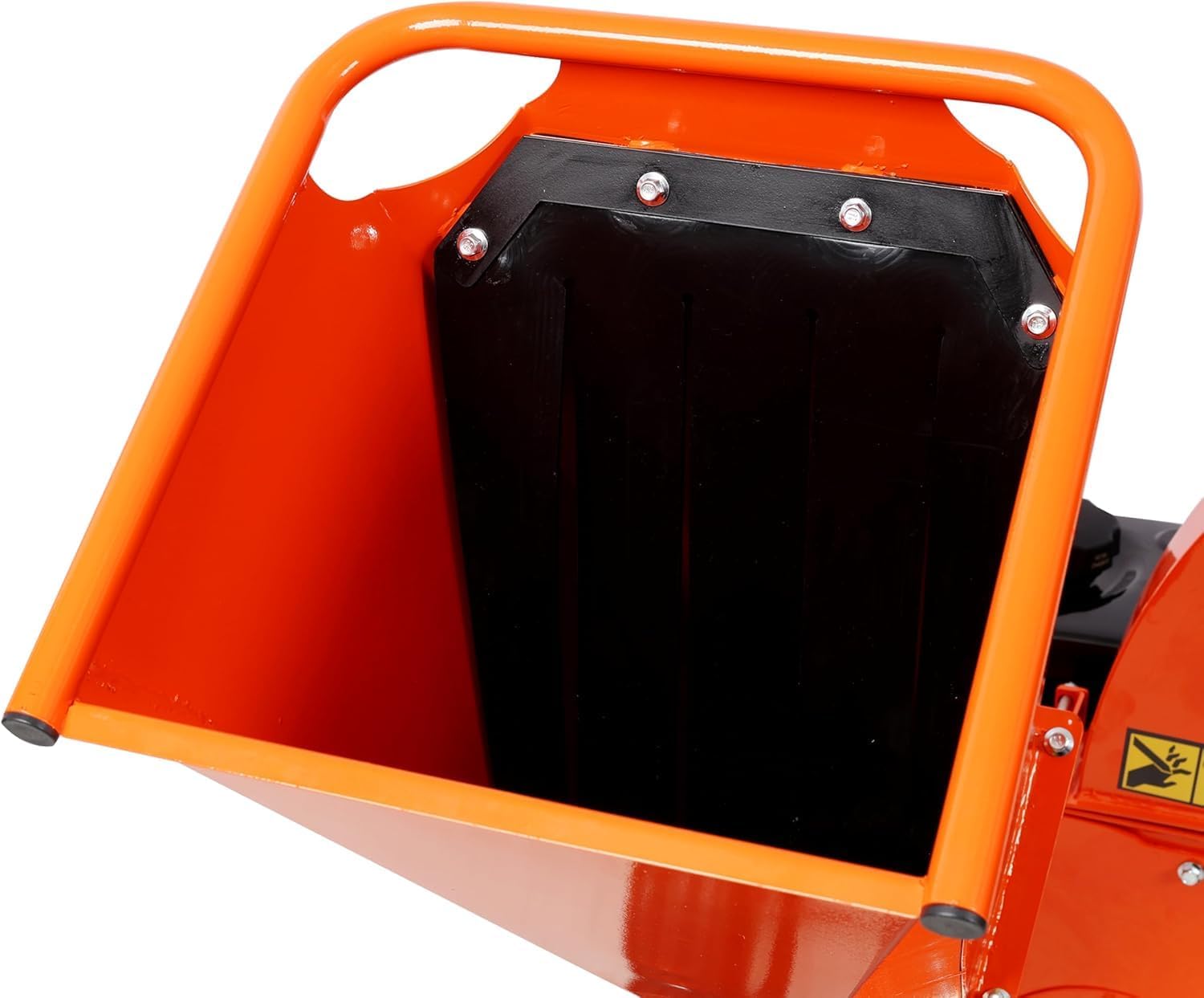 7HP 212cc Gas Powered Wood Chipper Shredder Mulcher Heavy Duty 3" Capacity EP-A Certified Orange Compact Design for Garden Forestry Landscaping, Orange