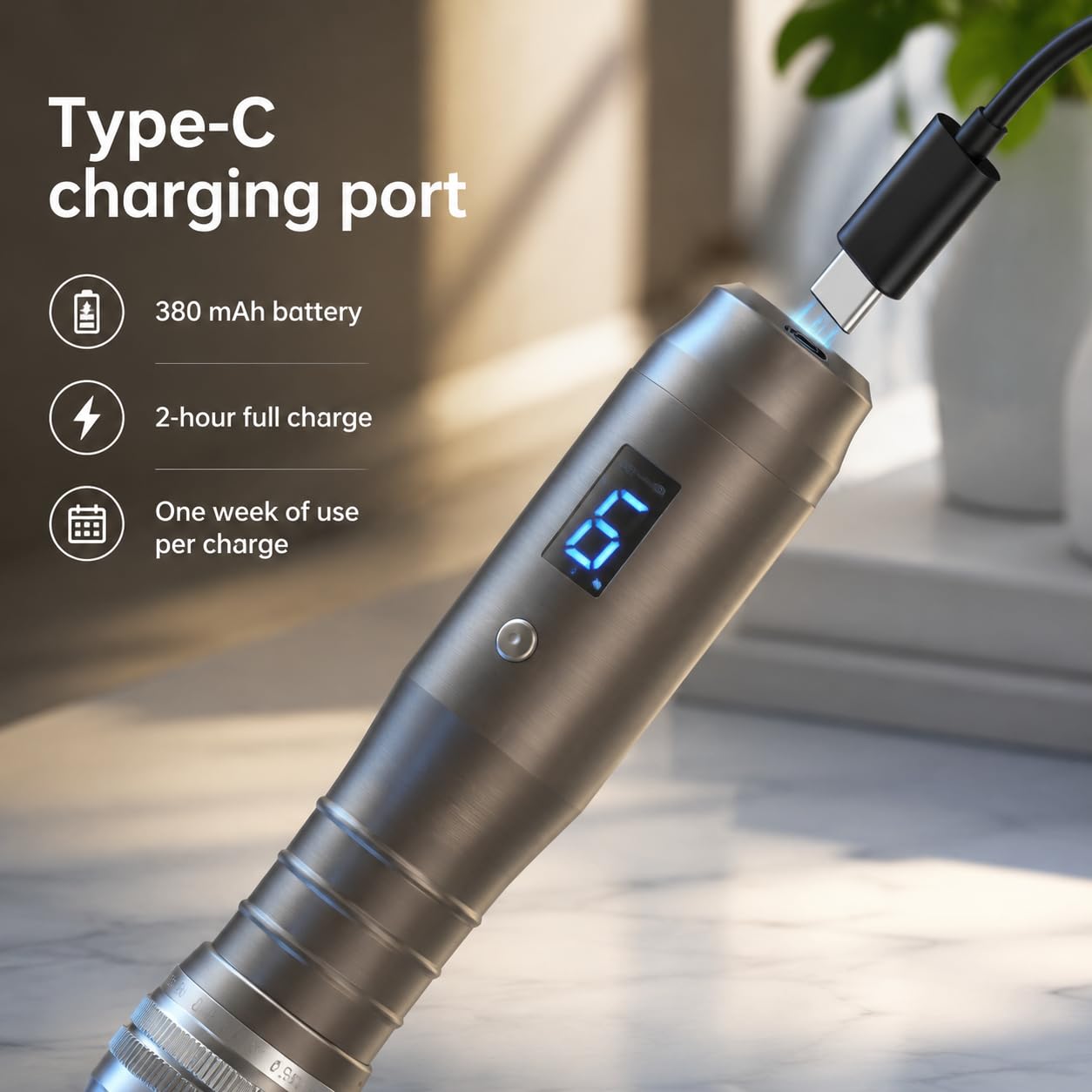 Dr Pen M8 Microneedling Pen with 20 Cartridges for Home Use - 0.25mm