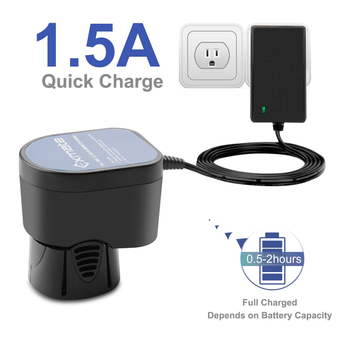 Exmate 4.8V-7.2V Battery Charger Compatible with Dremel 757-01 755-01 5000755-01 7700-01 7700-02 Ni-MH/Ni-CD Battery?Not for 757 Battery?
