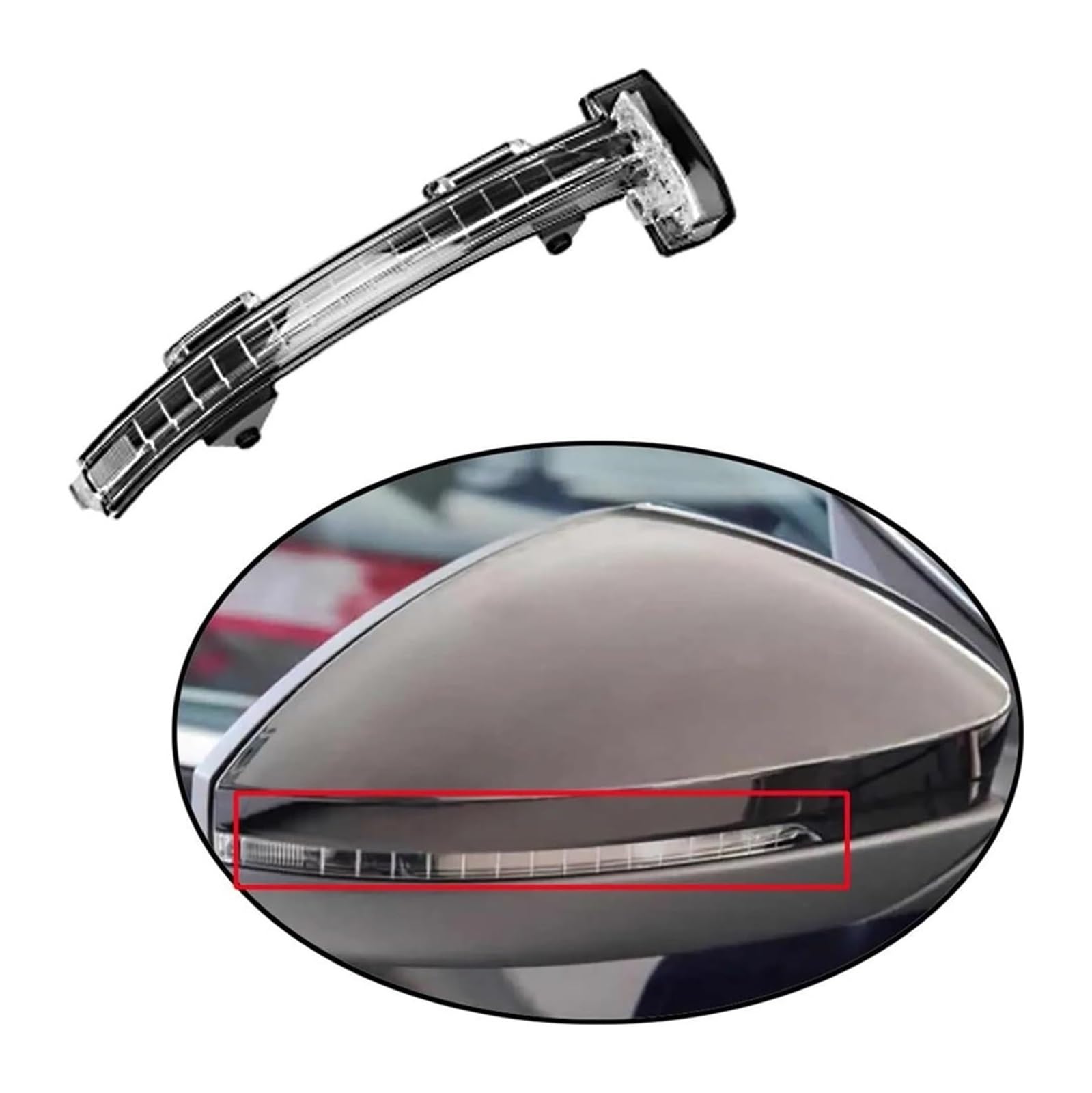 Wing Mirror Indicator For Skoda For Superb 2019 2020 2021 lewy/prawe światło obrysowe samochodu skrzydło drzwi lusterko wsteczne kierunkowskaz światła boczne (para) (prawe)