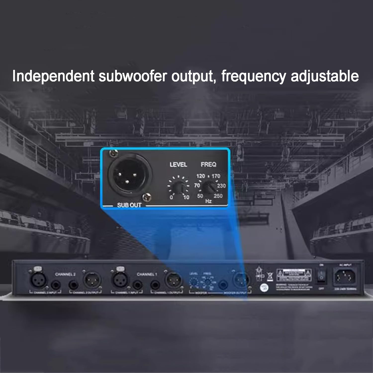 Hifi Home EQ Tuning Equalizer, Graphic Equalizer, Dual Channel 15-Band Stereo Equalizer, with Low/Middle/Treble Independent Adjustment, Noise Reduction, for Home/DJ Performance/Club/Studio