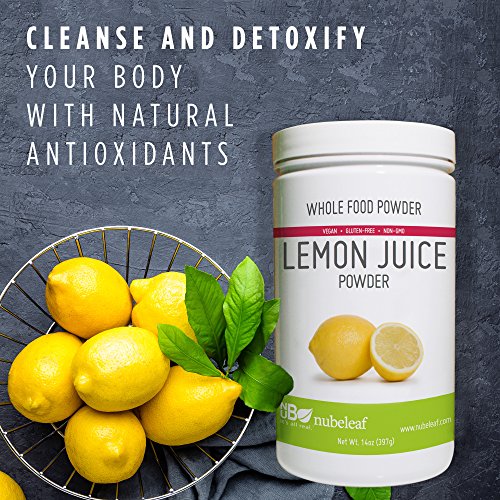 Nubeleaf Lemon Juice Powder - Non-Gmo, Gluten-Free, Vegan Source Of Antioxidants & Vitamin C - Nutrient Rich Superfood For Cooking, Baking, Smoothies (14Oz) #TOP1