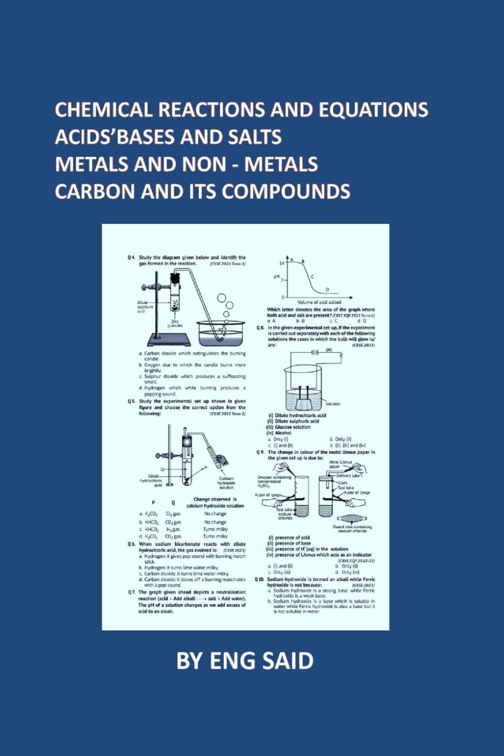CHEMICAL REACTIONS AND EQUATIONS ACIDS’BASES AND SALTS METALS AND NON - METALS CARBON AND ITS COMPOUNDS