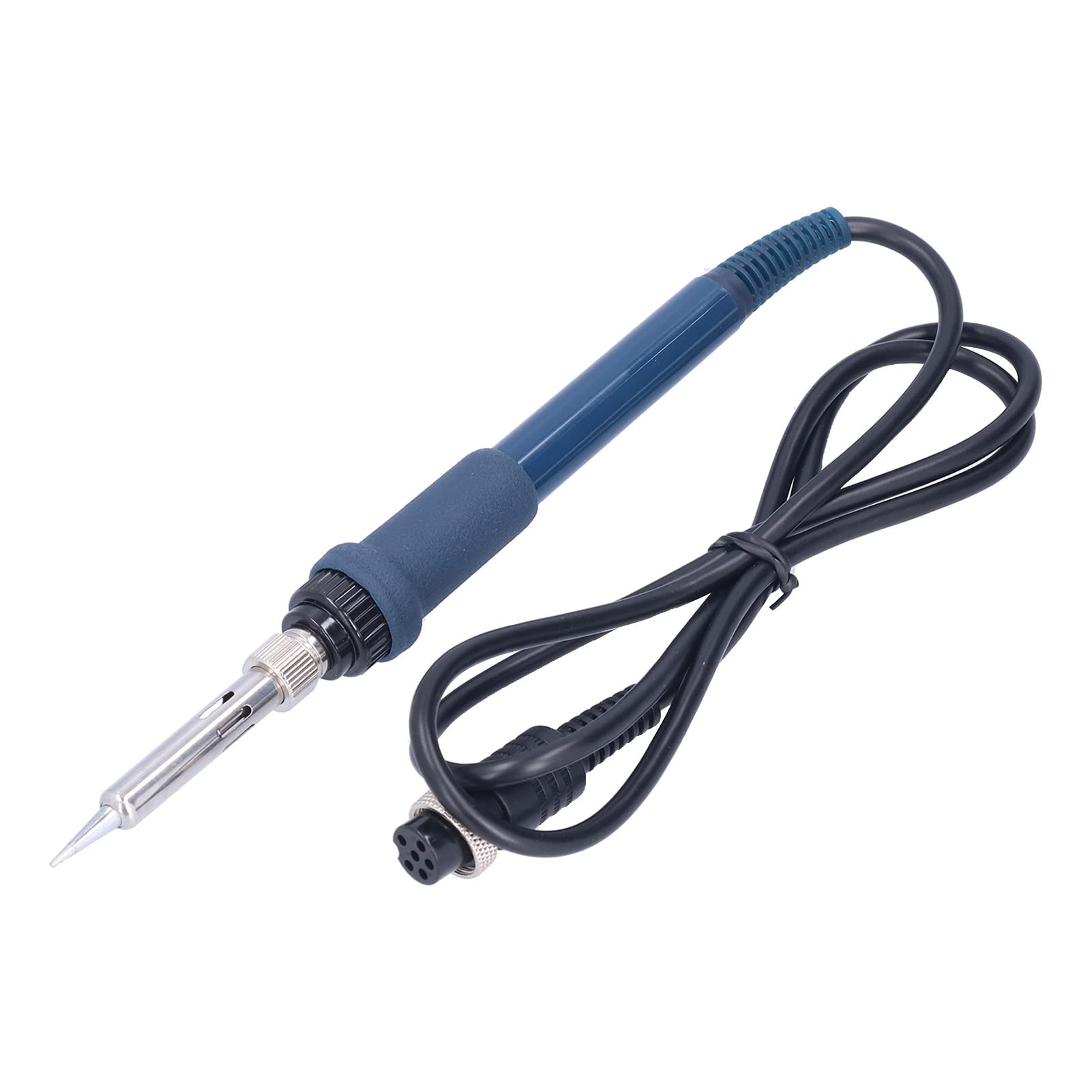 19cm 6 Pin Socket Soldering Iron Handle Replacement 60W Ergonomic Grip for Welding Station Heat Resistant Repair Tool