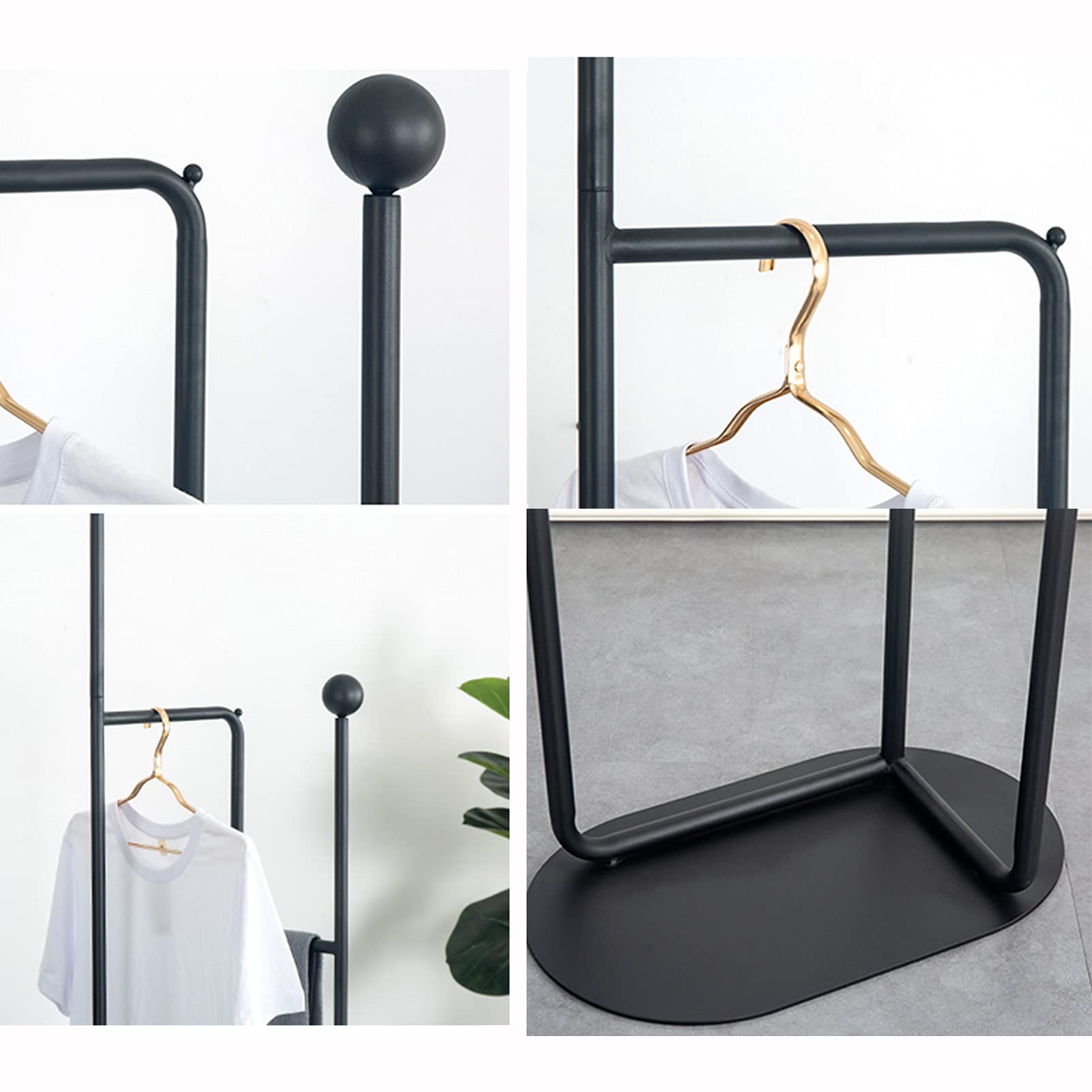 Wieszaki na płaszcze Wieszak na ubrania Wieszaki na płaszcze Drążek na ubrania Salon Sypialnia Wieszak metalowy Stojak na ubrania do użytku domowego/detalicznego