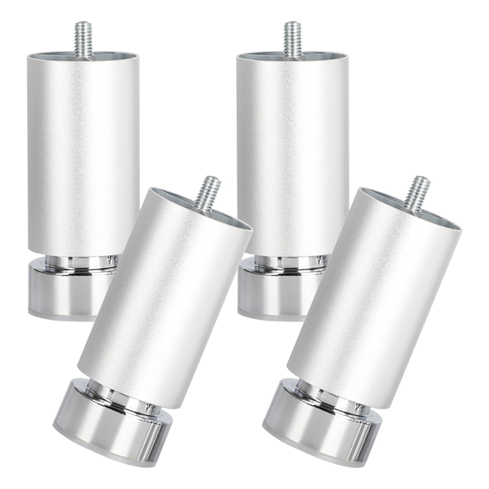 Gambe regolabili per divano, confezione da 4, in lega di alluminio M10, altezza regolabile 6-40 cm, perfette per divani e tavolini da caffè, resistenti, 25 cm / 9.8in