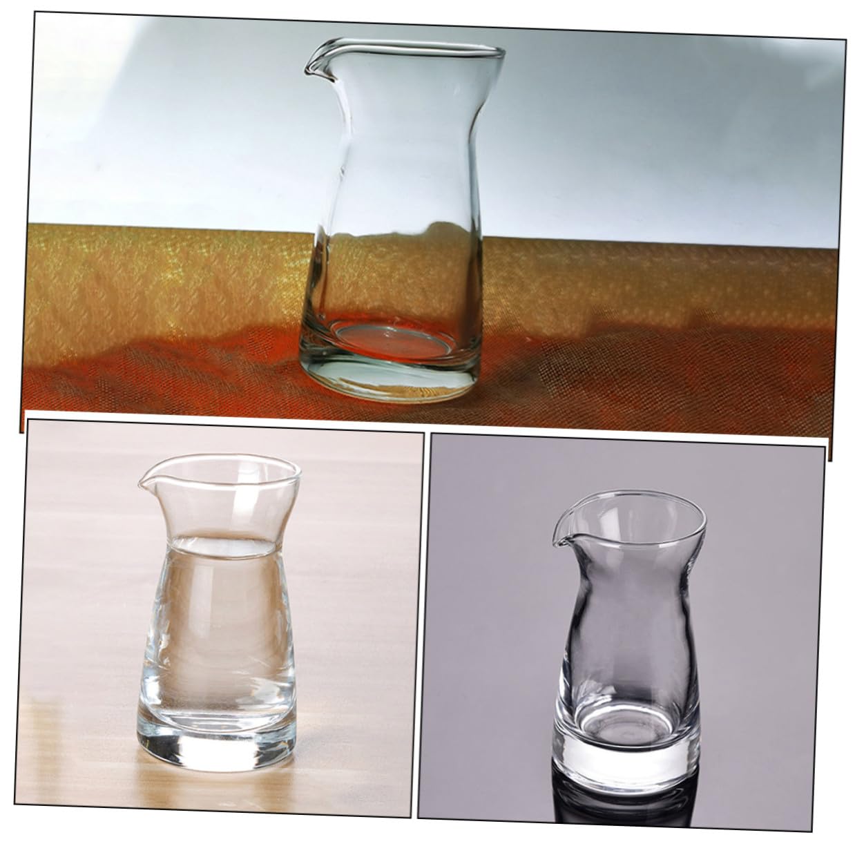 6 Stück Glaskännchen 80ml für Milch, Sahne, Saucen