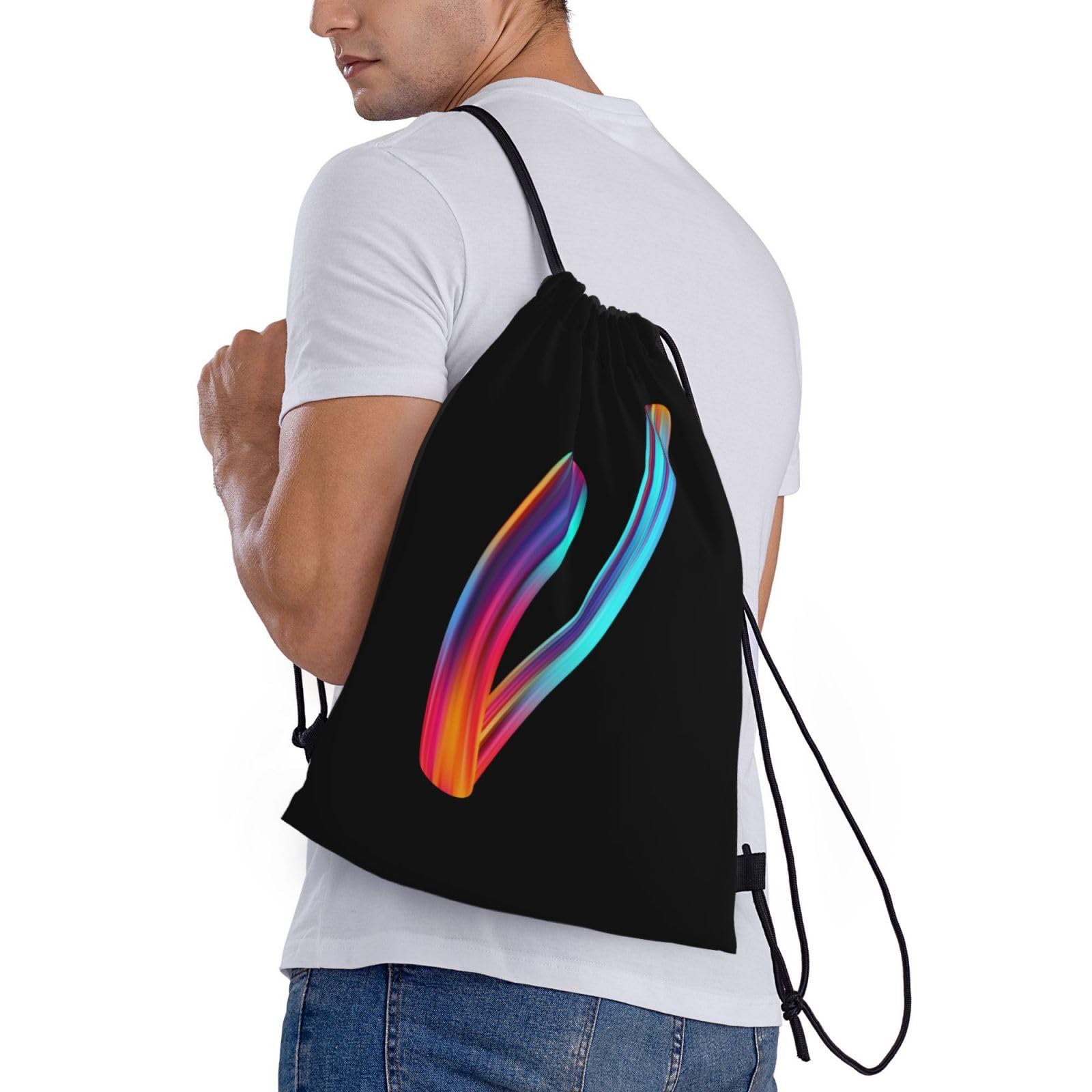 Mochila deportiva con cordón para gimnasio para mujeres y hombres
