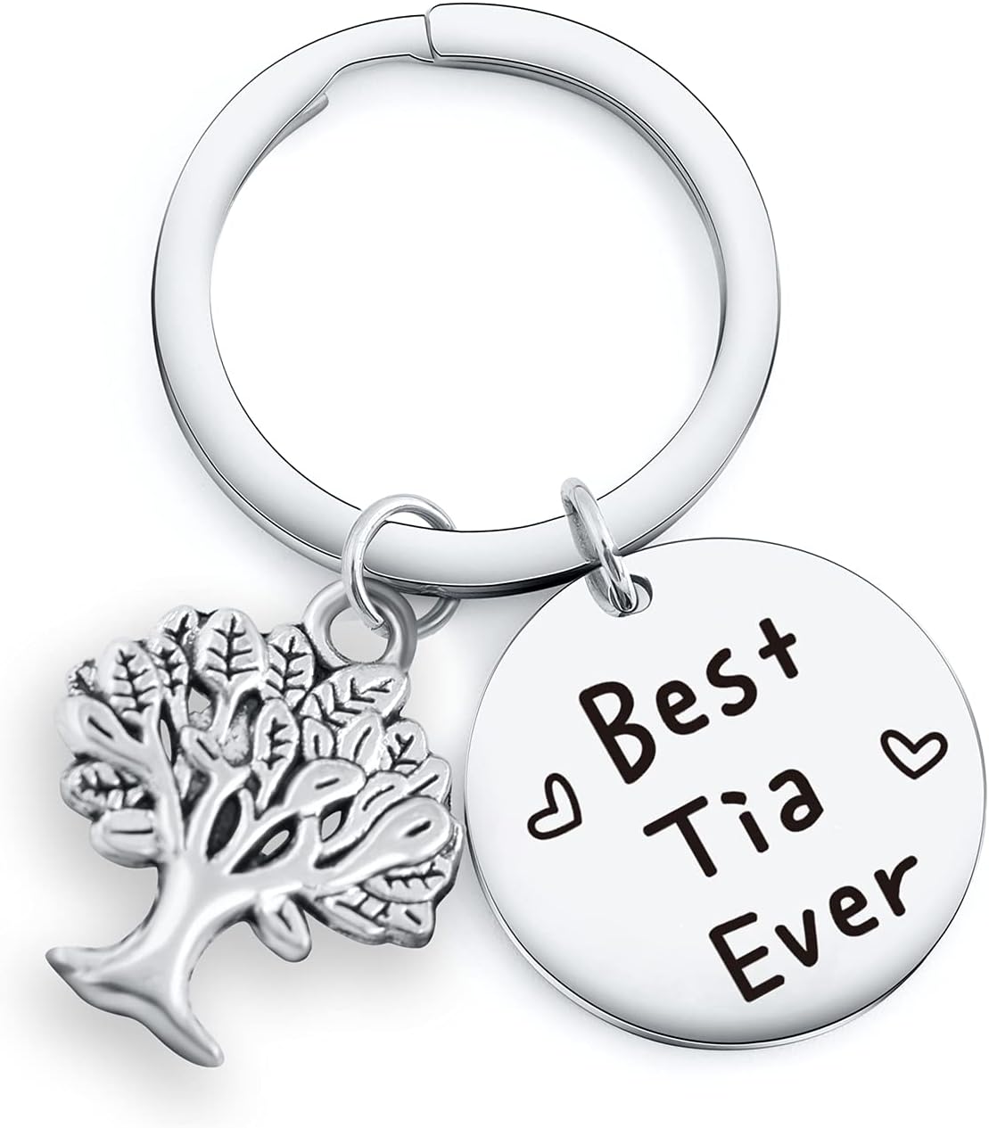 NOTHERS RSZOTW Tia Gifts Keychain Best Aunt Ever Gifts Tia Birthday Christmas Jewelry For Aunty Keychain