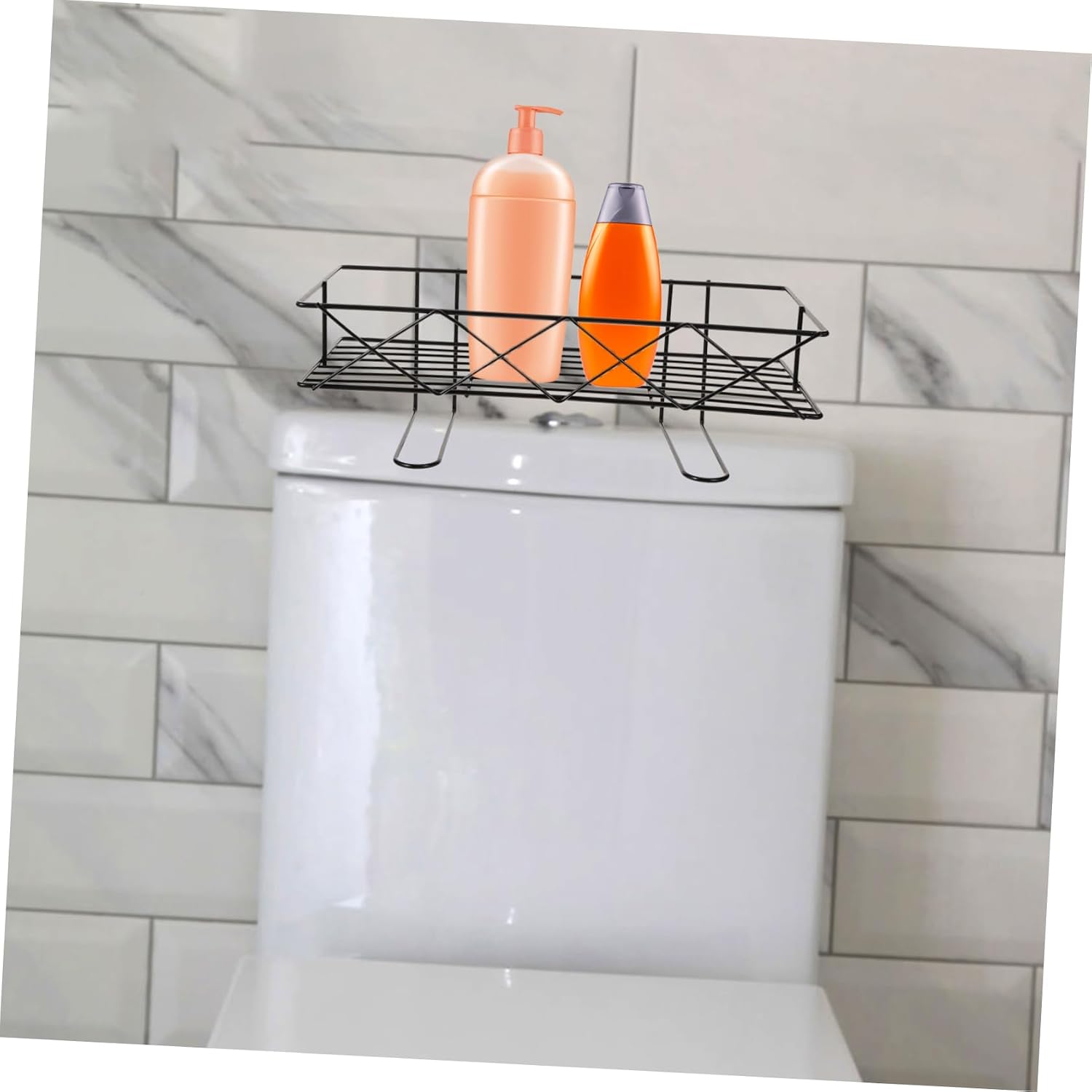 BESTOYARD Over The Toilet Storage Rack Multi Functional Organizer Shelf for Bathroom Strong Bearing Capacity Easy Installation for Toiletries and Sundries Finish