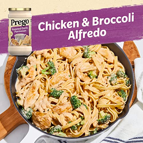 Image of Prego Alfredo Sauce with Roasted Garlic and Parmesan Cheese, 14.5 oz Jar (Case of 12)