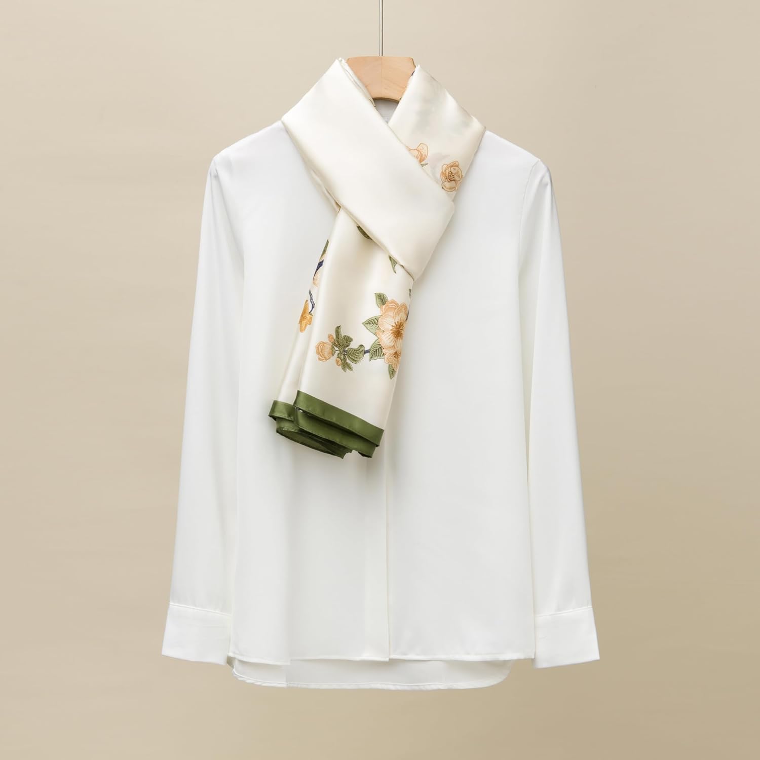 Women's Elegant Long Chiffon Shawl, Silk-Like Formal Wrap Scarf for Evening Gowns - Lightweight & Gift Packed - Image 8