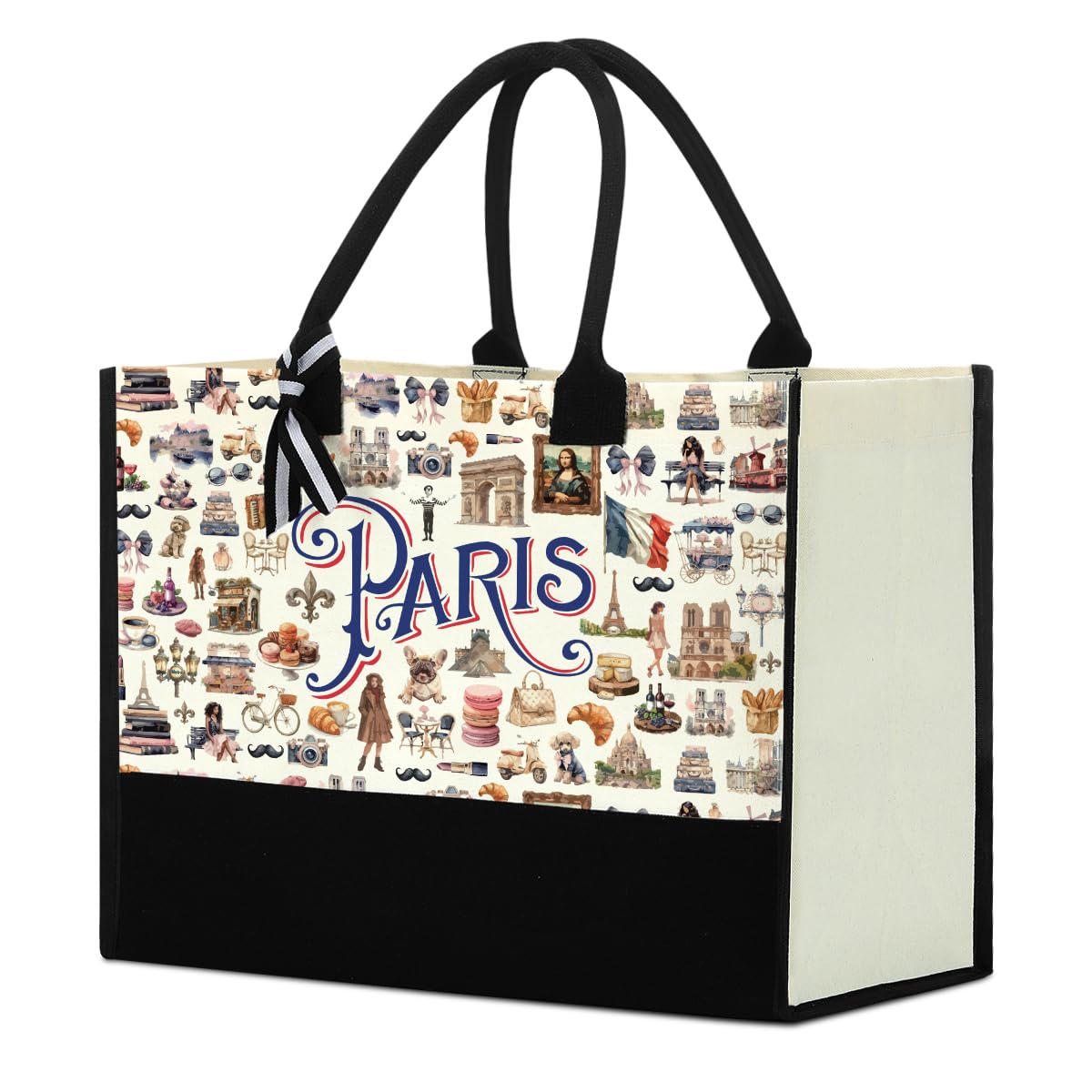 Italy Chicago New York Las Vegas Paris Gifts for Women Canvas Tote Bag