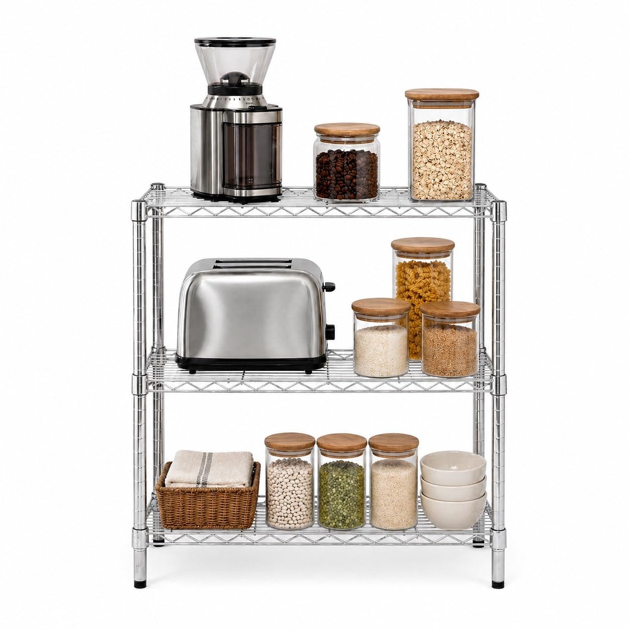 Honey-Can-Do 3-Tier Heavy-Duty Shelf