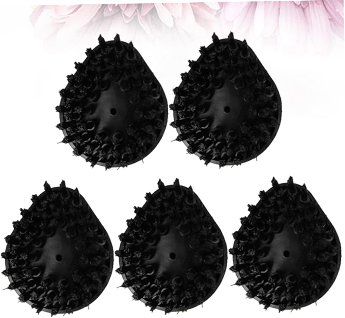 NOLITOY 5pcs Multi-Purpose Household Brush Head Cleaning Accessories for Steam Washers Hair Brush Head for Home Use Compatible Cleaning Devices