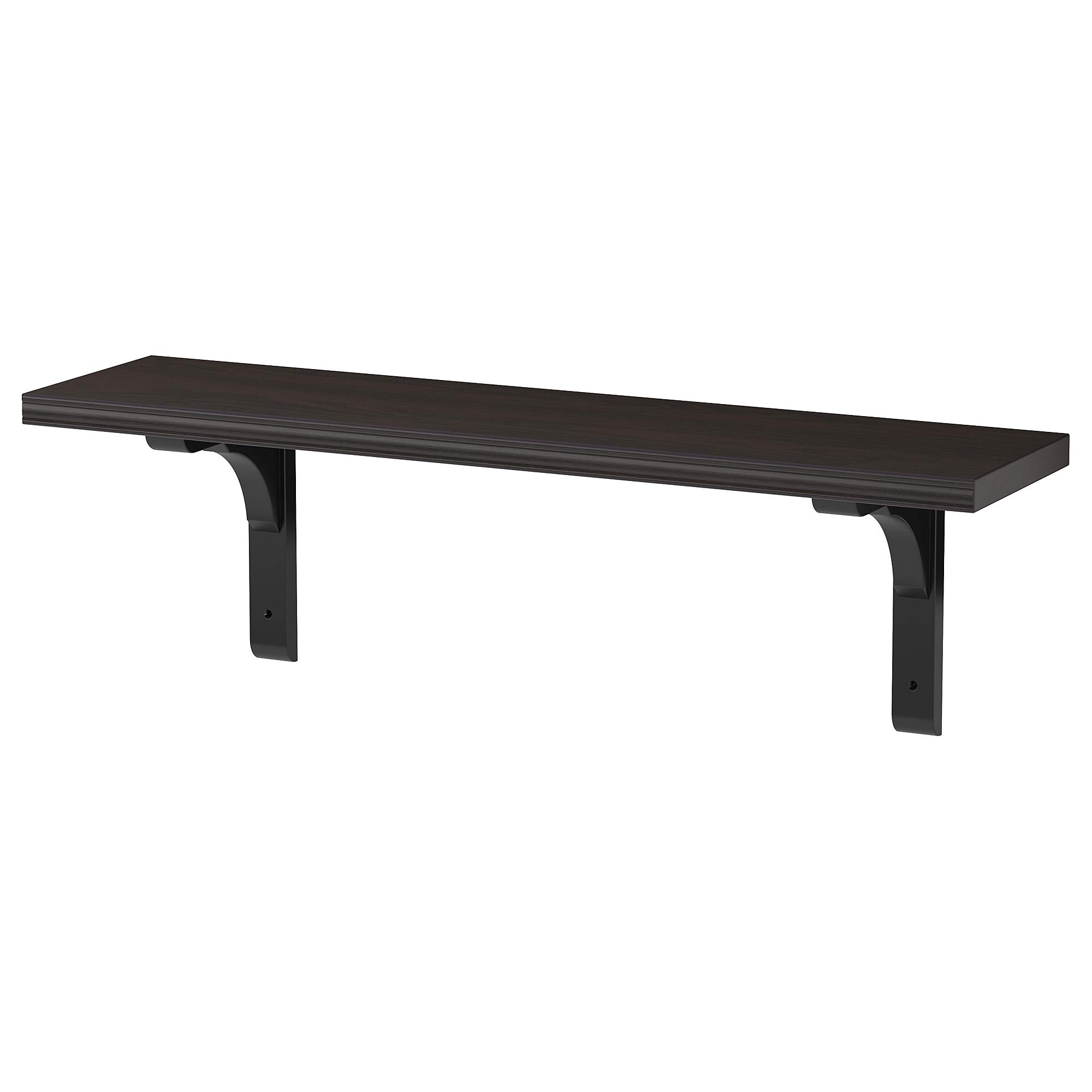 Étagère murale design marron-noir 80 x 20 cm Ramshult Bergshault finition premium bois
