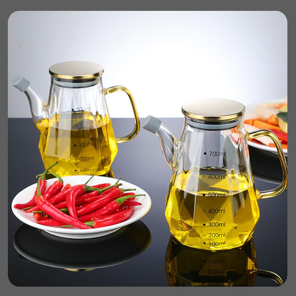 Küche mit Tankflaschen, Ölspender-Sprühflasche aus Glas, 500 ml, 700 ml, 900 ml
